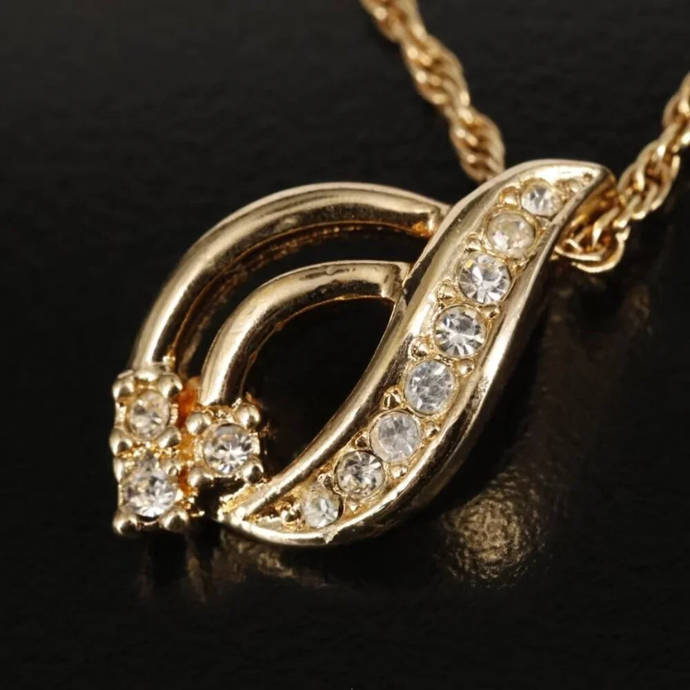 Christian Dior Rhinestone Pendant Necklace-1962-1970 ERA